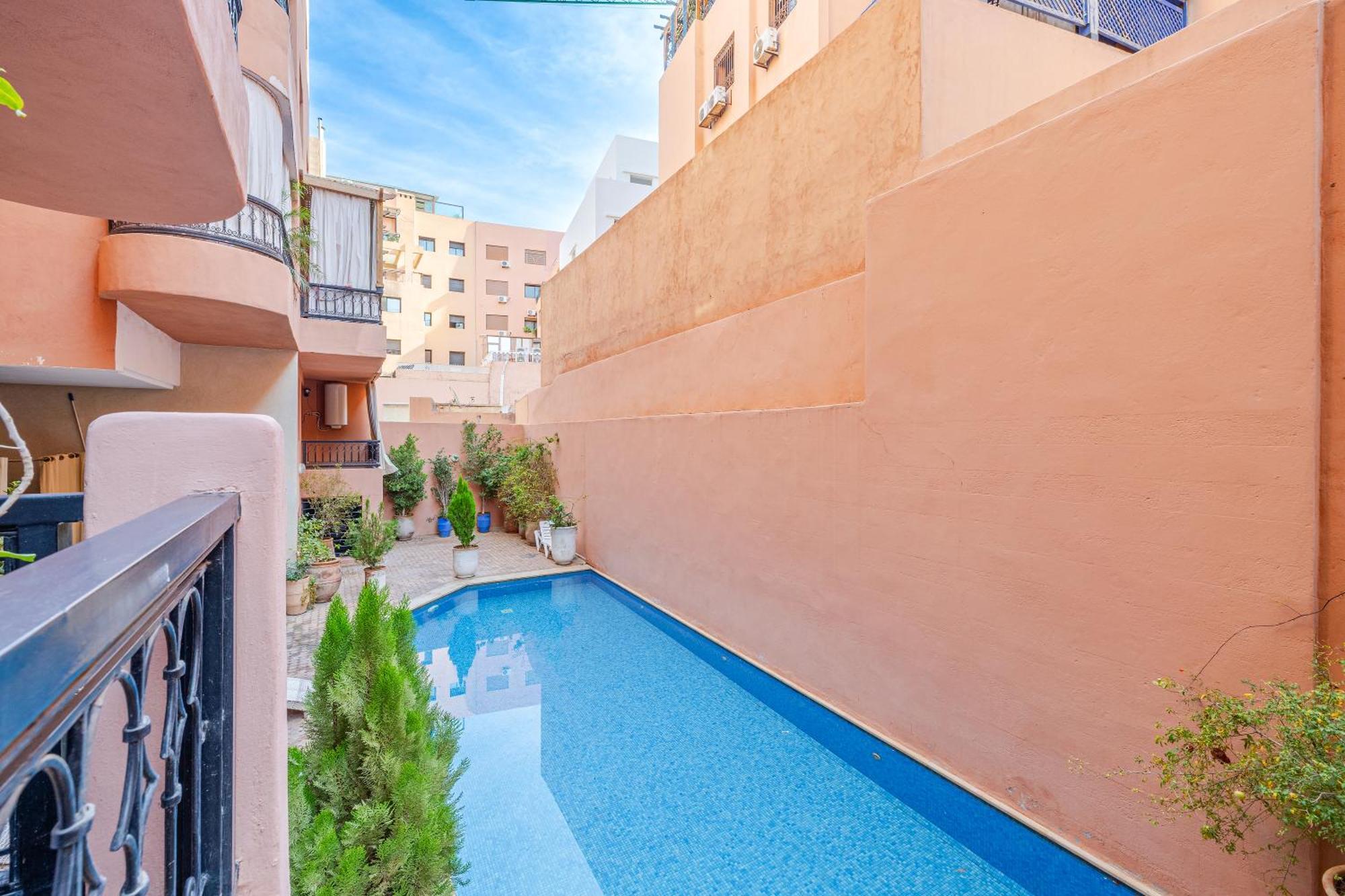 Appartement Moderne En City Center Marrakech-Gueliz Marrakesh Exteriör bild